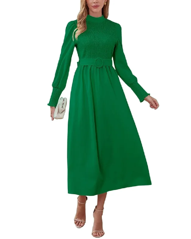 Statement Fashion Offers Casual Elegance VERA DOLINI Midi Dress