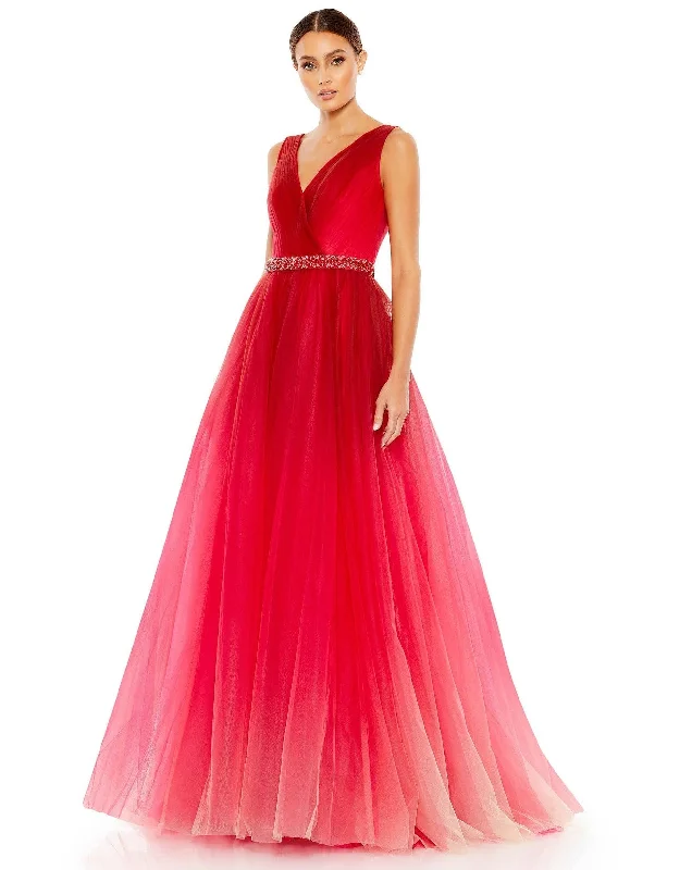 Crazy Price Slashing Classic Timeless Elegant Style Mac Duggal 20378 Prom Long Sleeveless Ball Gown Sale