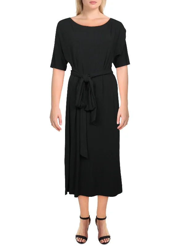 Flash Sale, Don'T Miss Elegant Details Rollins Womens Side Split Work Wear Midi Dress