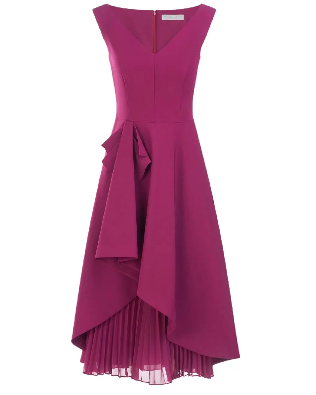 Sophisticated Fashion Limited - Edition Drops Women's Begonia Midi Dress In Boysenberry