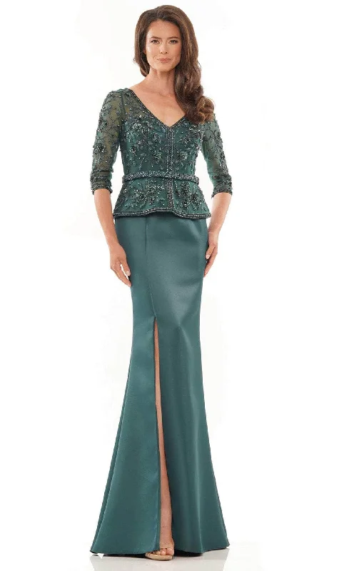 Fall Sale, Prices Drop Great Deals on Ethnic Cultural Wear Marsoni by Colors MV1229 - Peplum Beaded Satin Formal Dress