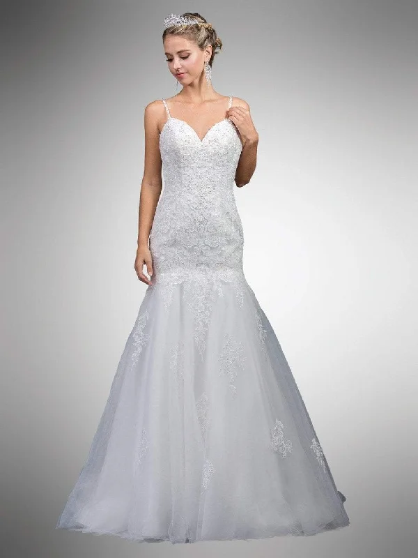 Sophisticated Style Offers Polished Finish Dancing Queen Bridal - 36 Beaded Sweetheart Trumpet Bridal Dress