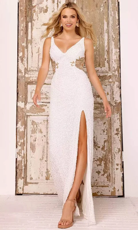 Unleash Your Trendy Side Effortless Style Aleta Couture 615 - Full-Length Slit Evening Dress