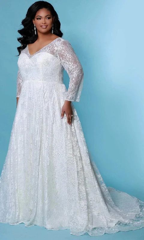 Trendy Looks On Sale Classic Appeal Sydney's Closet Bridal - SC5261 Long Sleeve Lace Bridal Gown