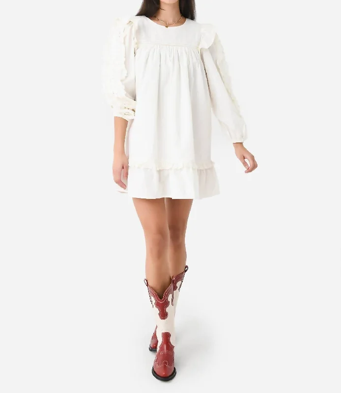 Fashion Sale Effortless Comfort Annabelle Mini Dress In Ivory