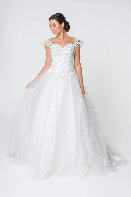 Embrace New Fashion Tropical Island - Inspired Attire Elizabeth K - GL2817 Embellished Sweetheart Wedding Gown