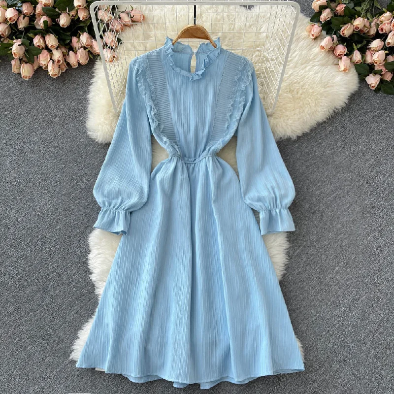 End-Of-Season Clearance Contemporary Chic Cute A Line Long Sleeve Dress Fashion Dress  10776