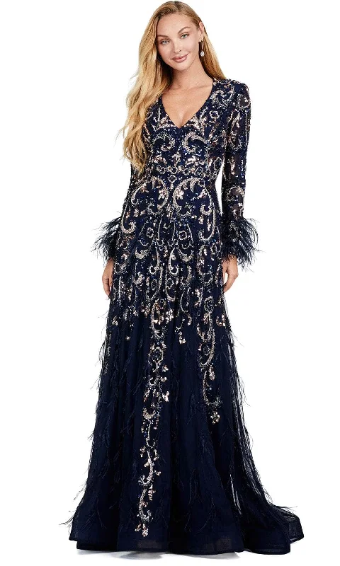 New Styles Just In Modern Romance Ashley Lauren 11435 - Long Sleeve A-Line Dress